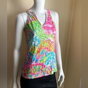 Lilly Pulitzer Coral Arya Tank Size XS